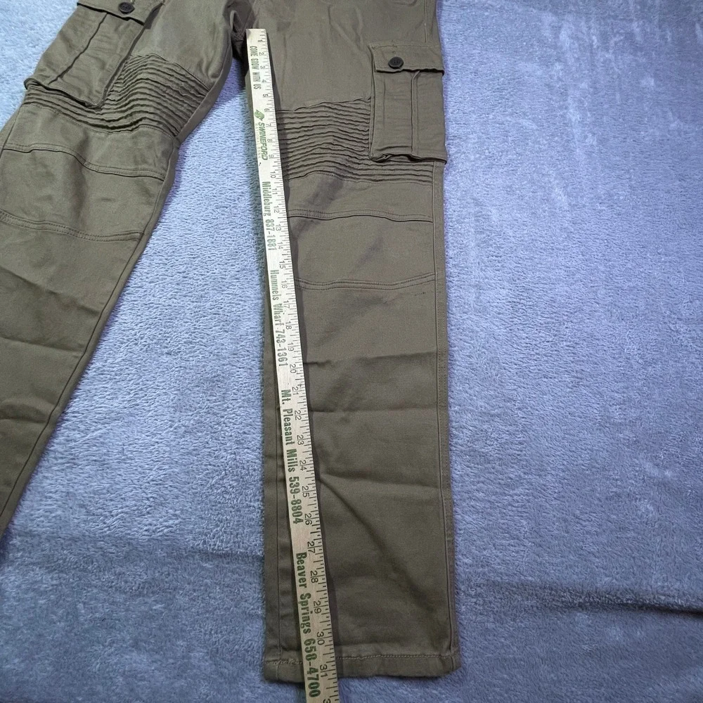 Bleeker‎ & Mercer Men's Cargo Pants Brown Utility Rider Moto Biker Size 38x32